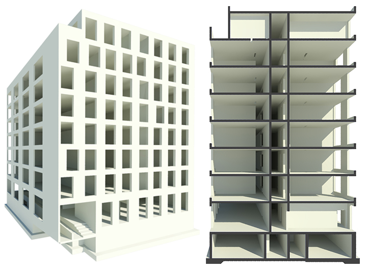 batiment_complet_beton_arme_01 batiment-complet-beton-arme-BIM-INGPHI