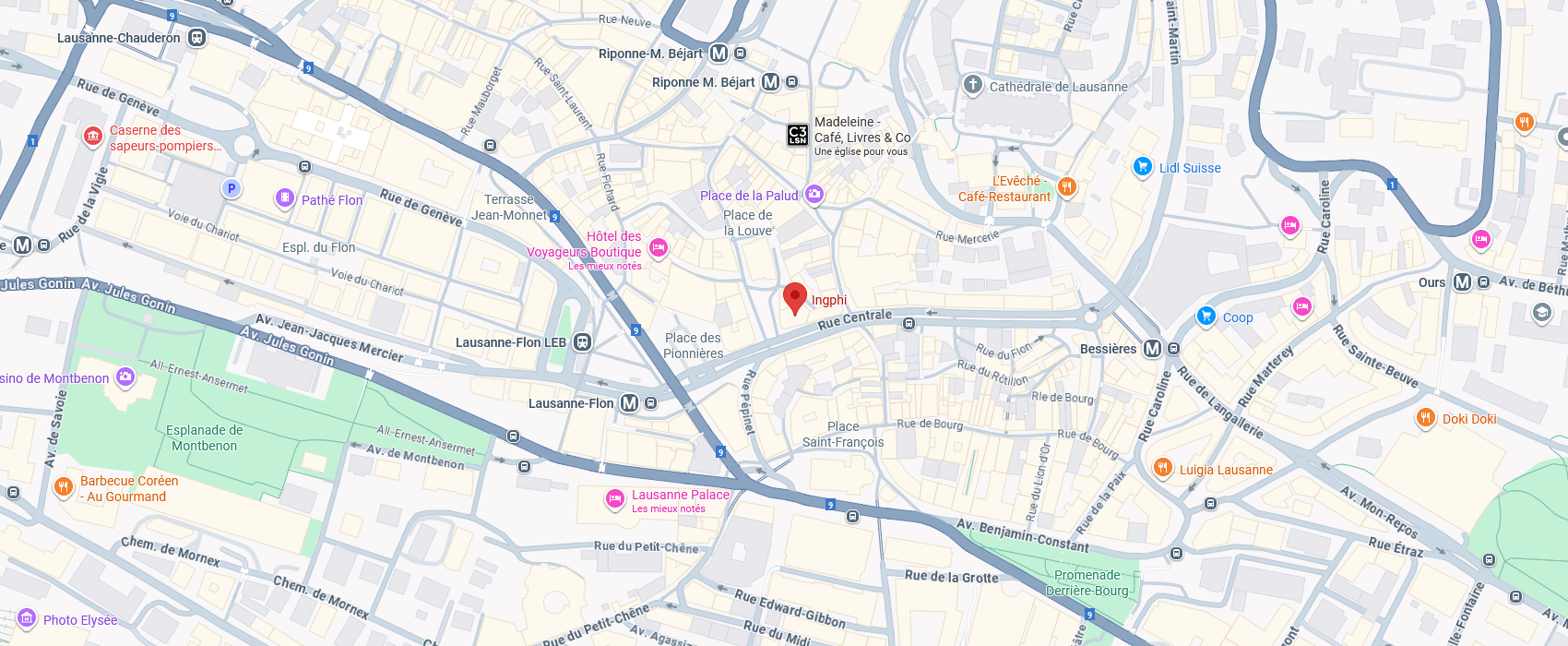 INGPHI : plan de situation